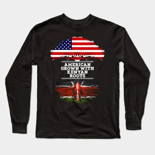 American Grown With Kenyan Roots - Gift for Kenyan From Kenya Long Sleeve T-Shirt